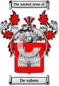 De valero Family Crest Download (jpg) Legacy Series - 150 DPI